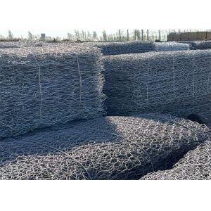 Galvanized Steel Gabion Baskets 50x50mm Mesh 2.0-4.0mm Wire