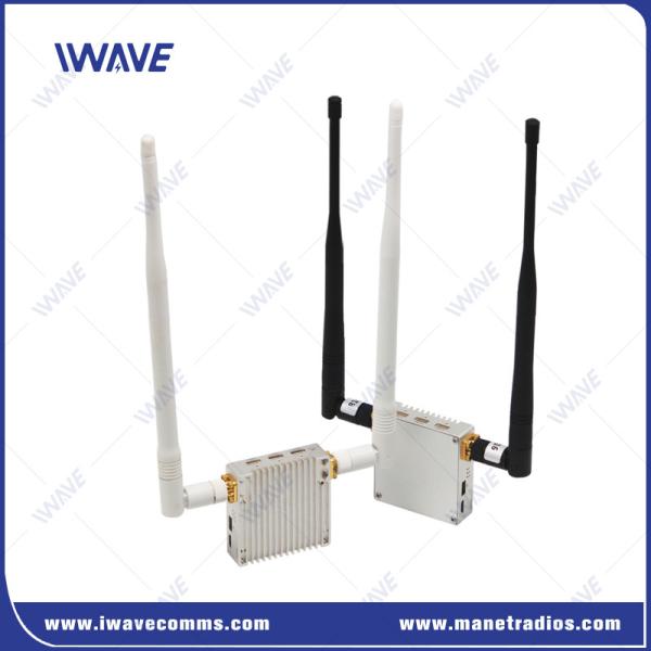 Quality 15km Drone Video Transmitter And Receiver Dual IP Camera With Mavlink Telemetry Data for sale