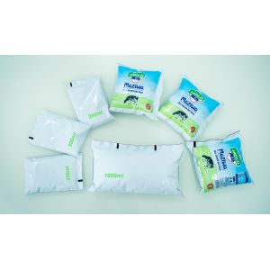 Pneumatic Structure Plastic Pouch Packing Machine , Juice Pouch Aseptic Filler