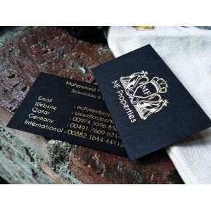 China Eco Friendly Hot Foil Stamping Business Cards , Premium Matte Business Cards on sale