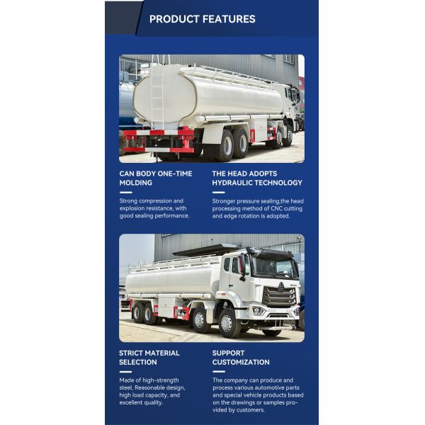 Sinotruck Howo 5000 Gallons Oil Tanker Truck Tank Volume 15001 30000L Custom Design