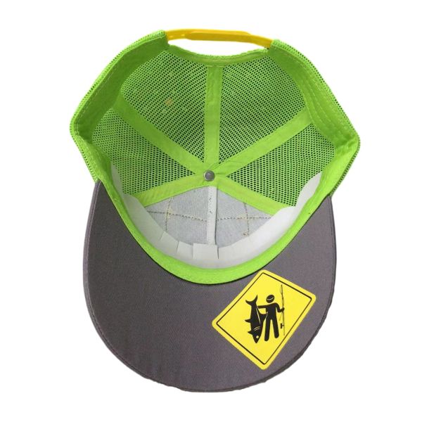 Pre Curved Cotton Mesh Custom Trucker Hat With Embroidery