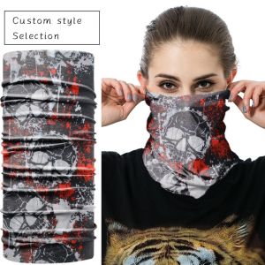 100% Cotton Printed Seamless Customized Face Coverings