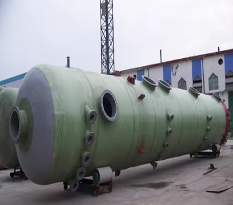 FRP Bubble Tower GRP Fiberglass Ammonia Absorption Tower Chemical Pollution Industry