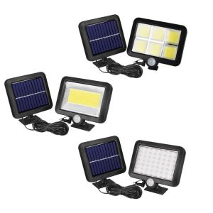 Adjustable Panel Integrated Solar Outdoor Floodlight 25w 40w 60w With Motion