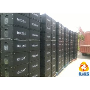 Reusable Lightweight Plastic Antistatic ESD Turnover Boxes For Electronic