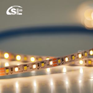 CCT 12V24V 8mm 120leds 3000K-6500K Flexible Dual Color Electroplate SMD2835 LED