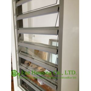 Hurricane-proof Aluminum Glass Louvered windows With Removable Screen,Jalousie