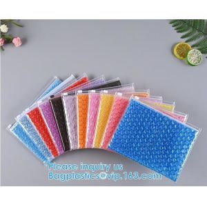 Slider Zipper Biodegradable Bubble Out Pouch Envelopes Protective Wrap Bags For