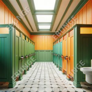 High Fireproof Performance Toilet Partition Wall with Various Color Options and