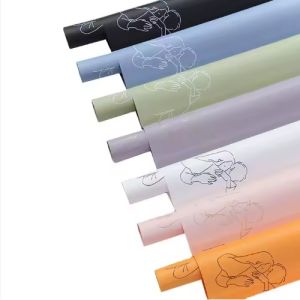 Multiple Colors English Words Bouquet Korean Flower hug pattern flower Wrapping