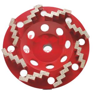 China 8-10mm Diamond Turbo Cup Wheel , 7 Concrete Grinding Cup Wheel on sale