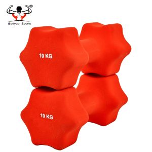 Star Shaped PVC Coated Dumbbells Beautiful Appearance For Women Multi Color