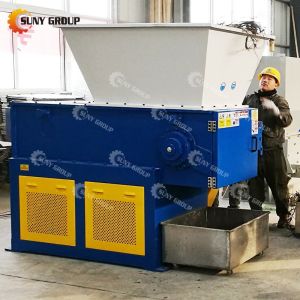 Single Shaft Shredder Machine For Waste ABS Computer Shell With Motor Core