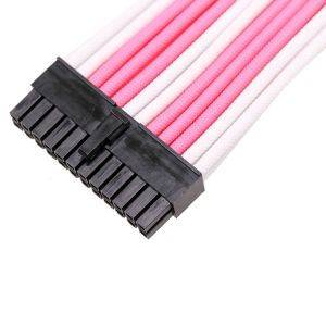 Braided Sleeved Cable Extension Power Supply Extension Cords 1*24Pin 1*4+4P 2*6