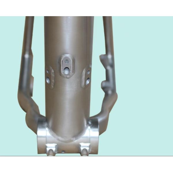 Titanium Alloy Bike Frame For Mountain Bike Internal Wiring Internal Brake Shock