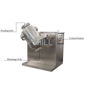 Three Dimensional Api Powder Mixer Machine , Small Lab Powder Mixer Stainless
