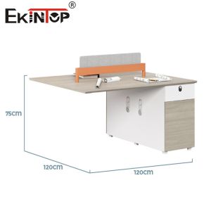 Customizable Open Modular Wooden Staff Workstation Modern Style