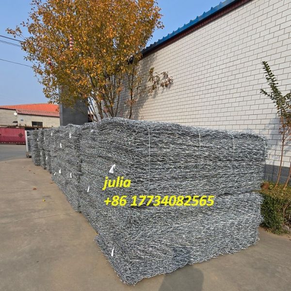 Hot-Dipped Galvanized High Strength And Durability Gabion BasketWire Mesh For