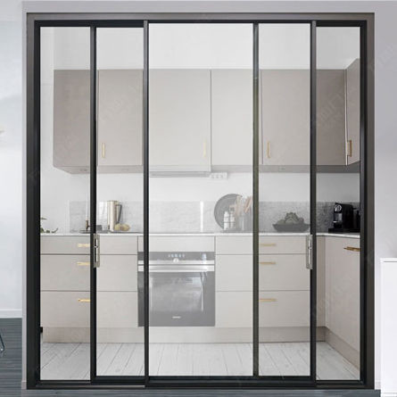 Quality Modern Aluminum Double Glazed Sliding Doors Push And Pull Opening for sale