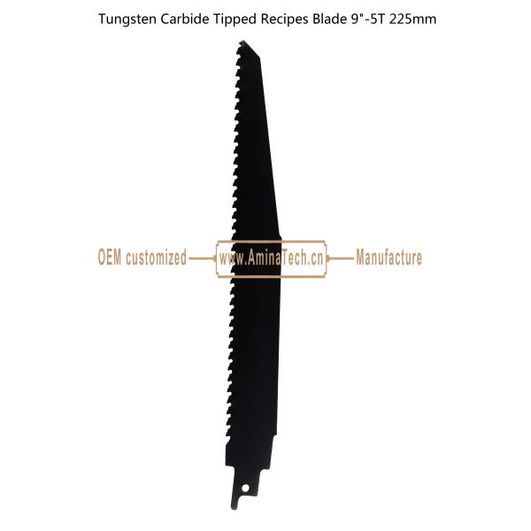 Tungsten Carbide Tipped Recipes Blade 9"-5T 225mm,Cutting Porous Concrete,Red Brick,Fiber Cement,Epoxy Resin