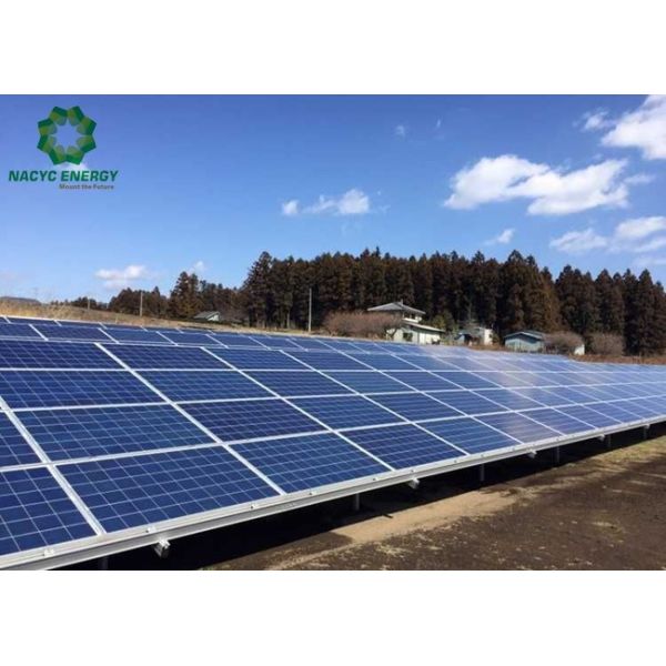 Quality Quick Installation Ground Solar Racking Systems Solar Mounting System Anodized Finishing for sale