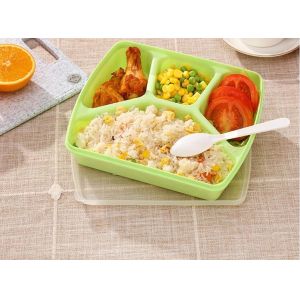 1280ml Reusable Bento Lunch Box 4 Compartments