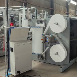 1200Pcs/Min Sanitary Pad Making Machine Full Servo Control with Raw Material