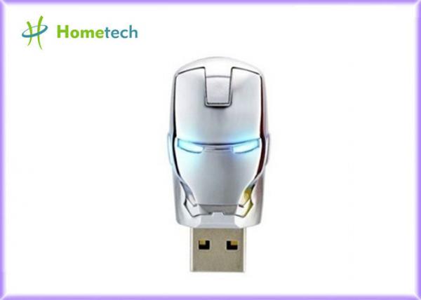 Quality Flawless Avengers Iron Man LED Flash 4GB Plastic USB Flash 2.0 Memory Drive Stick for sale