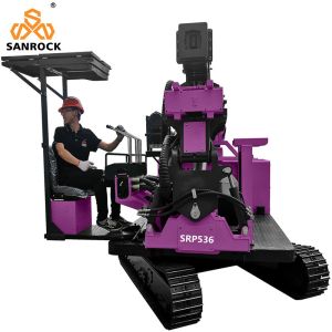 Screw Pile Driver Photovoltaic Solar Pile Driving Rig Hydraulic Vibration Piling