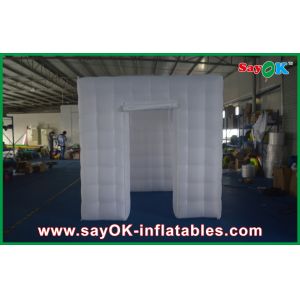 Photo Booth Wedding Props Huge Inflatable Cube Photo Booth Enclosure White 210 D
