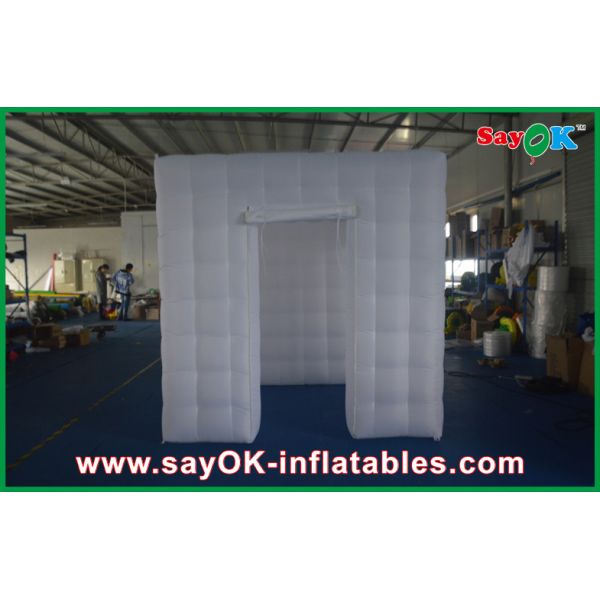 Photo Booth Wedding Props Huge Inflatable Cube Photo Booth Enclosure White 210 D