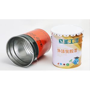 Metal Grease Bucket 5 Gallons With Rust Resistant Metal Handle