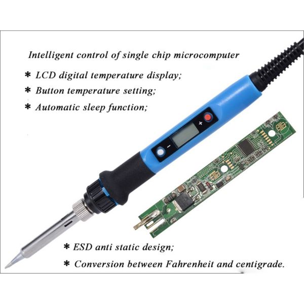 125cm Wire 80W D02S Digital Display Soldering Iron