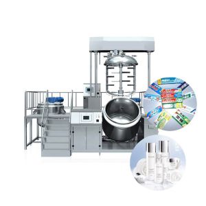 China Automatic Toothpaste Cream Shampoo Detergent Vacuum Ultrasonic Emulsifier Machine on sale