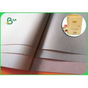 FDA Biodegradable Food Grade Paper Roll / 50gsm 60gsm White Brown Paper Roll