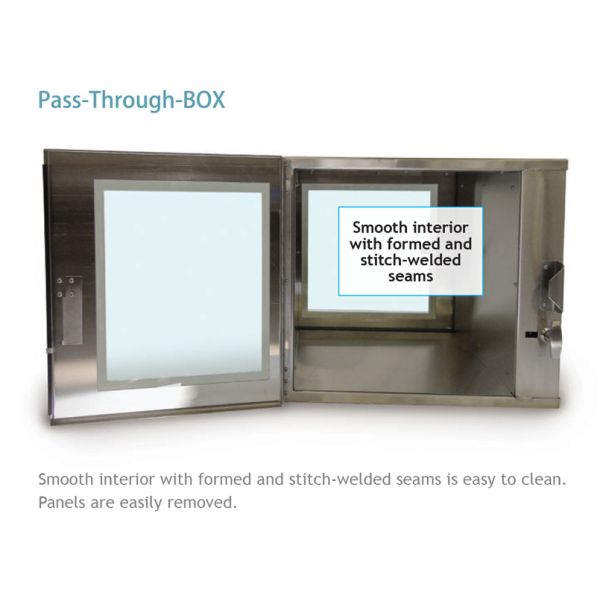 Static Magnetic Interlocking Pass Through Cabinet Double Wall Construction For Pharma