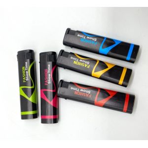 Customized Design Wrapped Sticker Disposable Electric Lighter with En13869