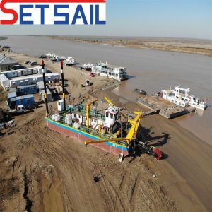 800m-5000m Discharge Distance River Sand Dredger with Bucket Wheel Head and