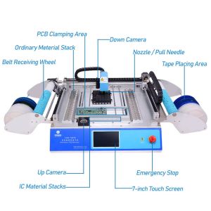 Chip Mounter Desktop Led Smt Pick And Place Machine Automatic High Speed Pcb