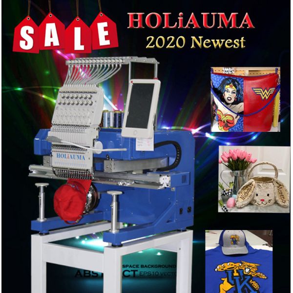 Shenzhen Elucky 15 colors single head embroidery machine China top quality for