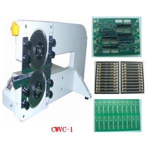 Motorized Circular Blade Depanelizer , Manual V-Cut PCB Separation