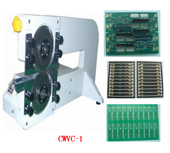 Motorized Circular Blade Depanelizer , Manual V-Cut PCB Separation