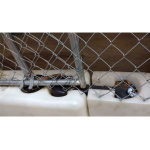 chain link temporary construction fence panels 6FT X 10F Mesh 2 3/8 " x 2 3/8" (