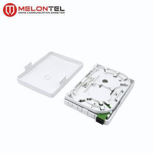 MT-1222 1 2 core single port small indoor plastic fiber optic junction box ftth