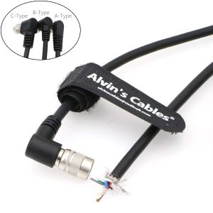 TIS GigE Camera Right Angle Hirose Trigger Strobe PWS Cable