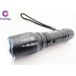 XML T6 High Lumen Tactical Flashlight With Adjustable Focus 5 Light Modes