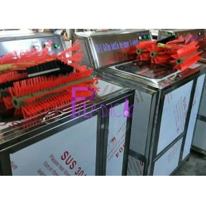 Double Heads Semi Automatic Glass Bottle Cleaning Machine For Beverage Filling