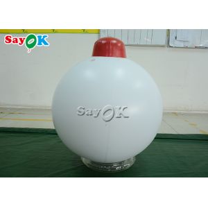 1.5m 5ft White Balloon Inflatable Holiday Decorations For Event Advertising