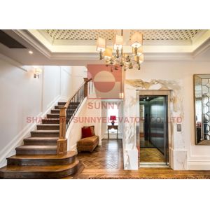 China AC Drive Type Residential Home Elevators Small Home Lift With Brushed Stainless Steel on sale